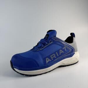 Ariat Work Shoes Womens Size 7 Blue Composite Toe FLX Foam Safety Oil Slip